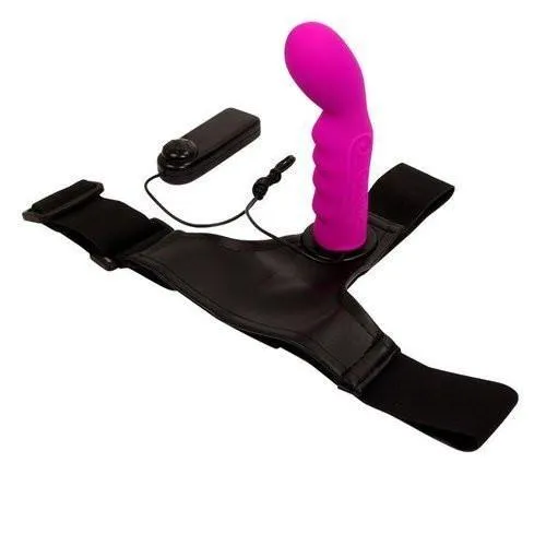 0603M-SIS      Pretty Sissy Slave Gurl P-Spot Vibrating Silicone Pegging Strap On Dildo Forced Feminization with Comfort Harness