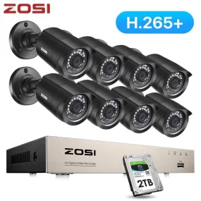 1080P Home Security Waterproof Video Camera Surveillance Kit