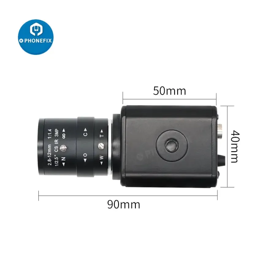 2.0MP CMOS Industry Camera 2.8-12mm F1.4 Lens For CCTV Surveillance