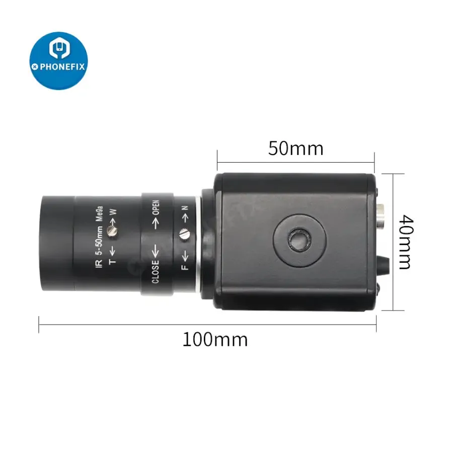 2.0MP CMOS Live Stream Camera 5.0-50mm IR F1.6 CCTV Lens