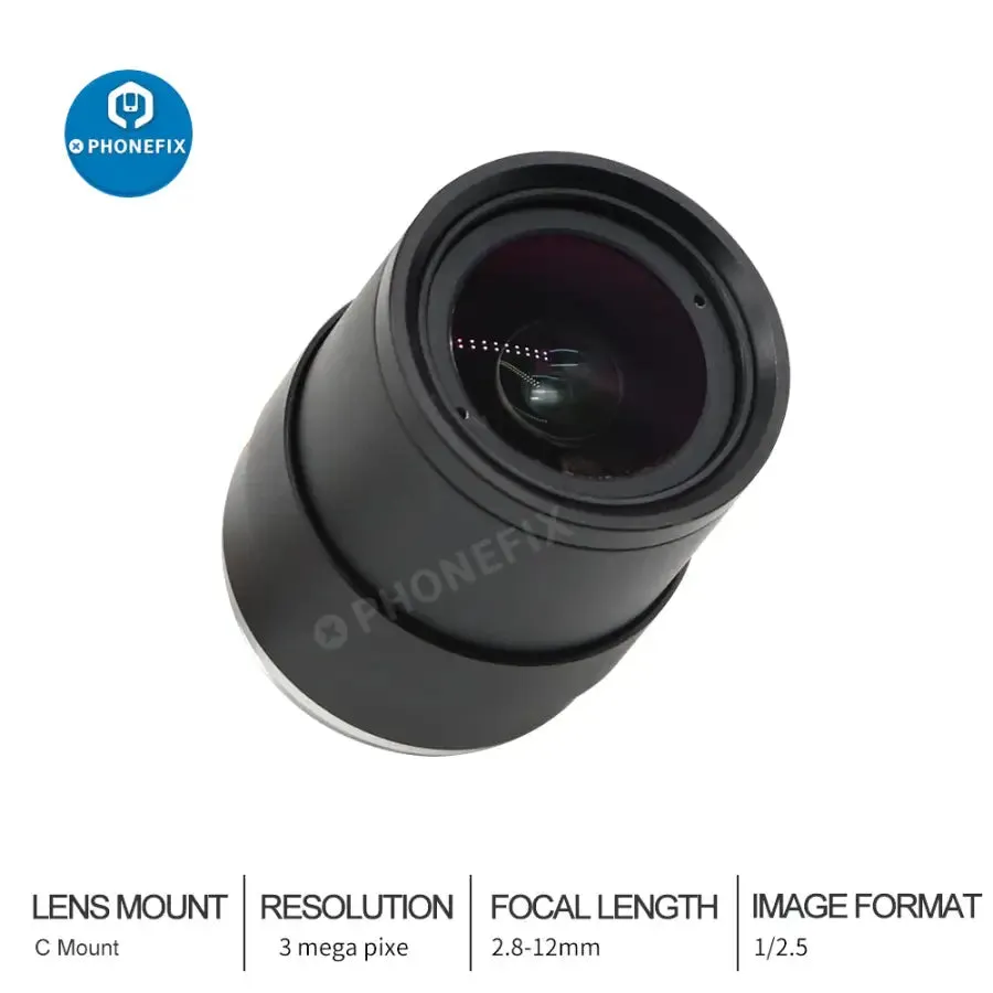 2.8-12mm CCTV Lens 1/2.5" F1.4 3MP Varifocal CS Mount Lens