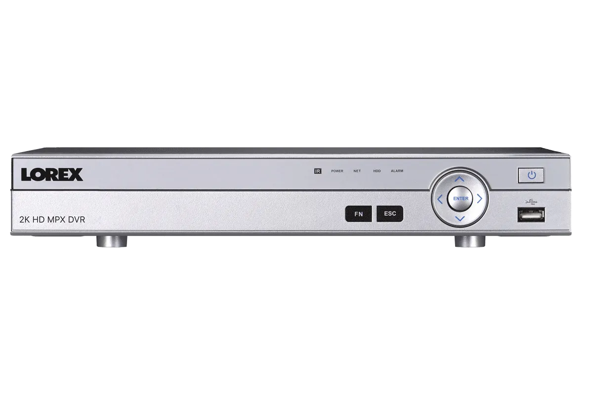 2K HD (2 x 1080p) MPX Security DVR - 8 Channel, 2TB Hard Drive, Works with Older BNC Analog Cameras, CVI, TVI, AHD