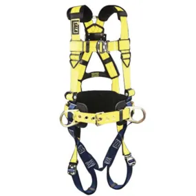 3M DBI-SALA Large Delta Arc Flash No-Tangle Full Body Style Harness With Back And (2) Front D-Ring And Pass-Thru Buckles