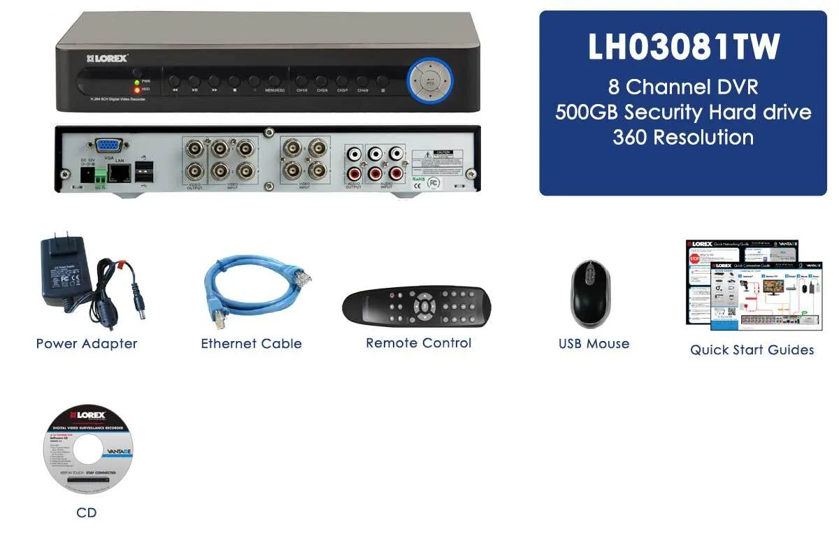 8 Channel Eco Digital Video Surveillance Recorder