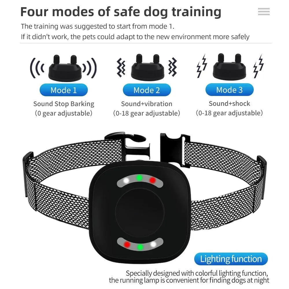 800m Smart Dog Training Collar: Bark Control & Behavior Correction