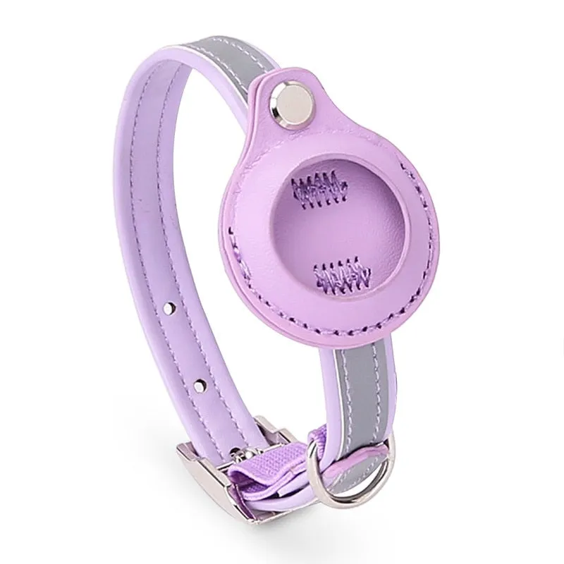 AirTag Cat Leather Collar