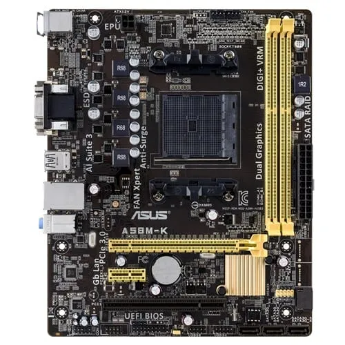 ASUS A58M-K/E Socket FM2/FM2 , AMD Motherboard a58 a55 ddr3 sata3 Micro ATX dvi/vga