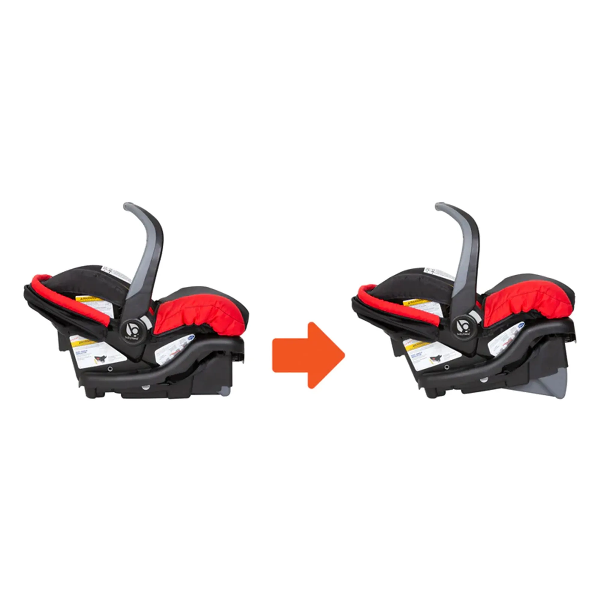 Baby Trend Ally Newborn Baby Infant Car Seat Travel System with Cover, Mars Red