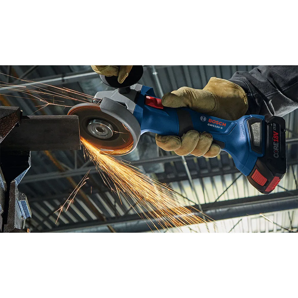 Bosch GWS18V-8N 18V 4-1/2" Brushless Angle Grinder w/ Slide Switch - Bare Tool