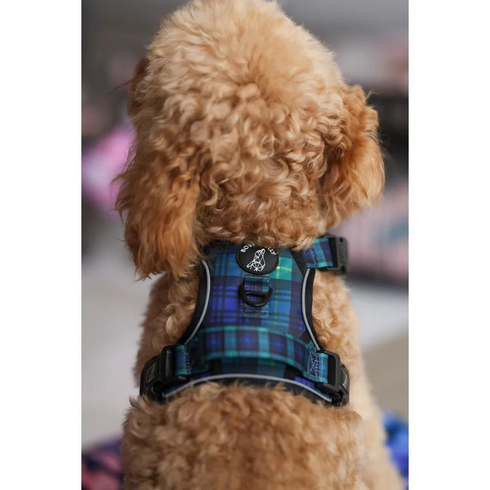 Boss & Olly Active Dog Harness (Forest Plaids)