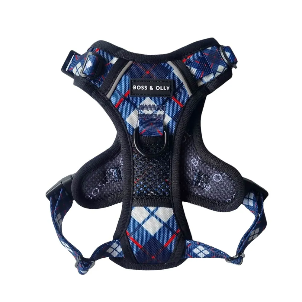 Boss & Olly Active Dog Harness (Nautical Plaids)