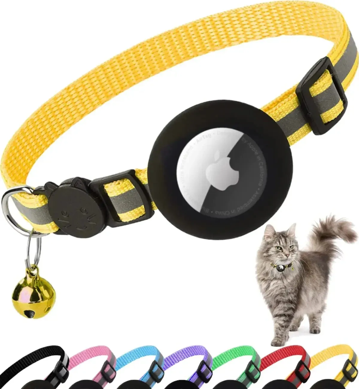 Breakaway Airtag Cat Collar: Ultimate Safety and Tracking for Your Feline Friend!