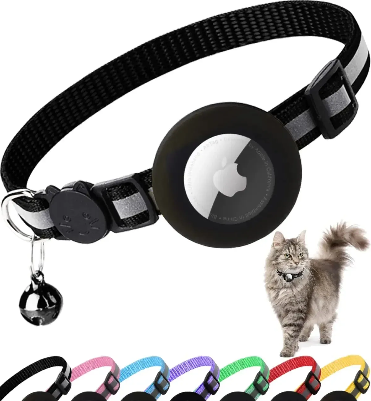 Breakaway Airtag Cat Collar: Ultimate Safety and Tracking for Your Feline Friend!