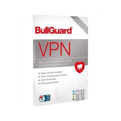 Bullguard VPN 1 Year 6 Device Licence | BG2190