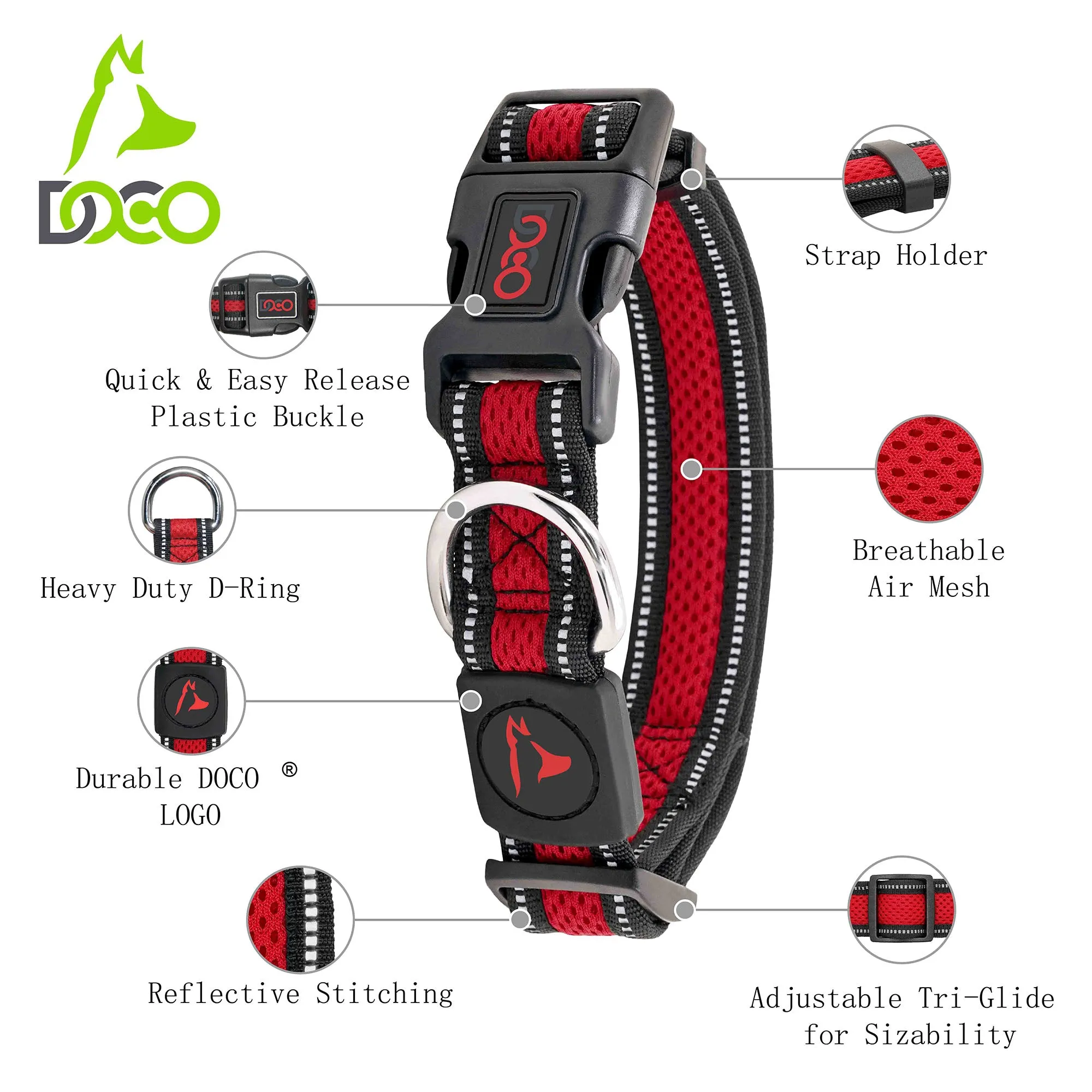 DOCO® Athletica Air Dog Collar