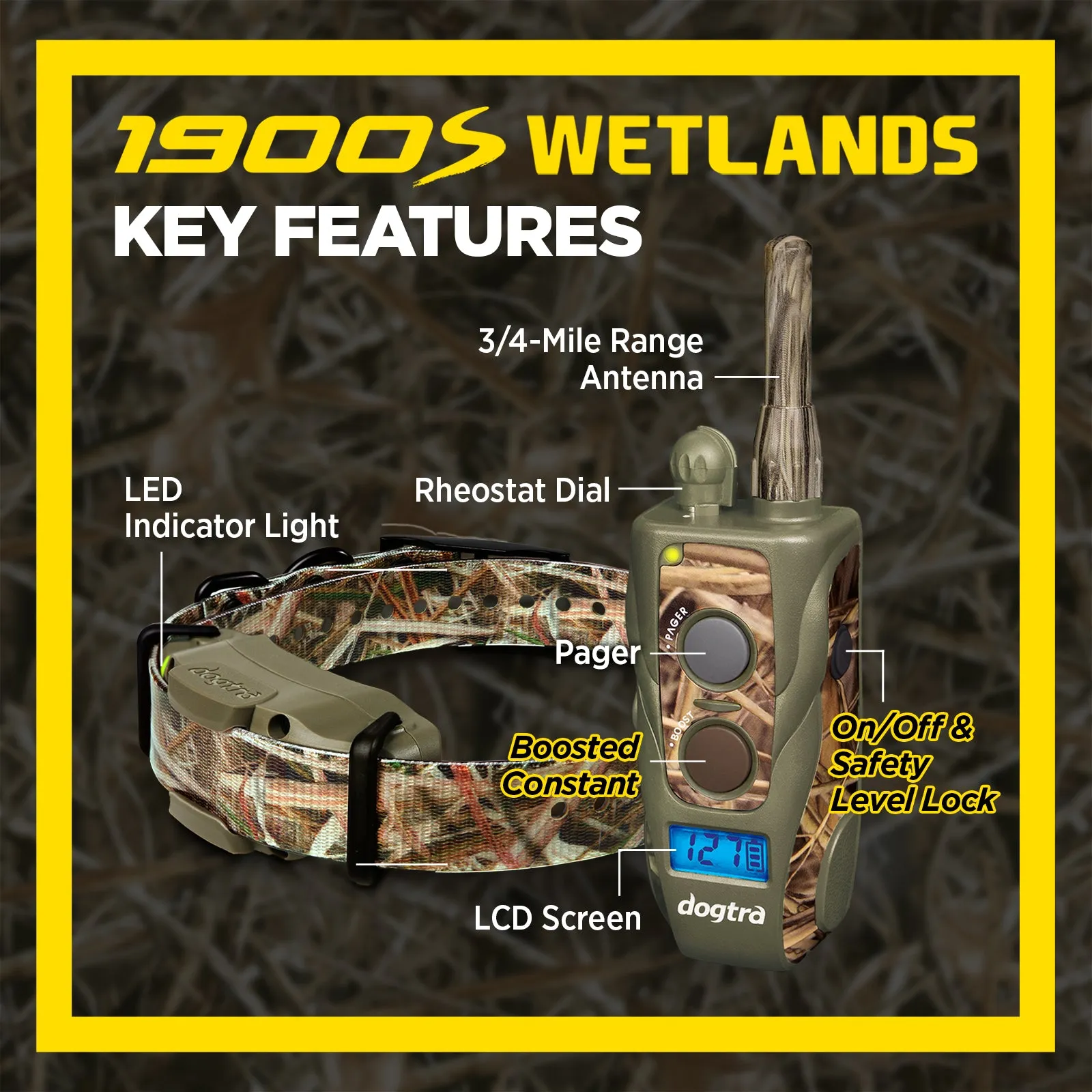 Dogtra 1900S Wetlands with Boost & Lock