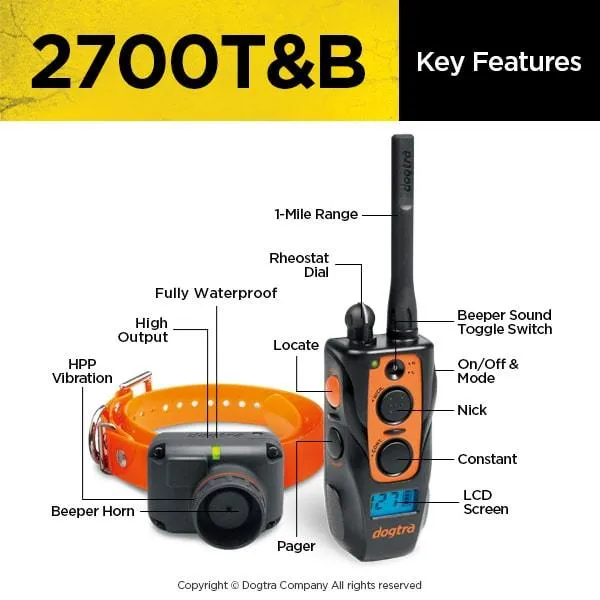 DOGTRA 2700T&B Training & Beeper Collar