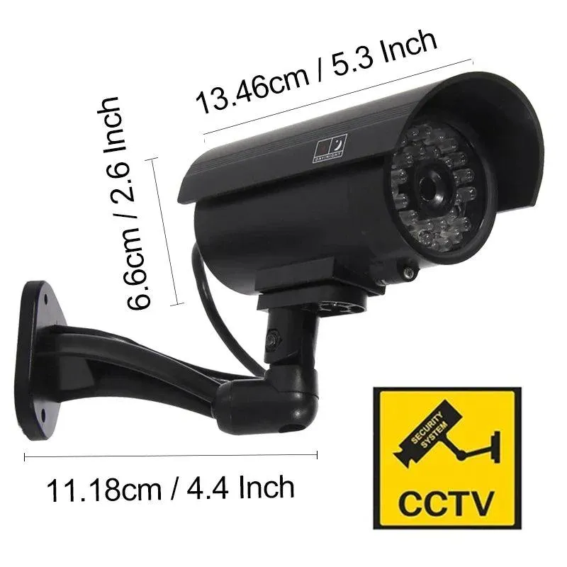 Dummy Security Camera: Theft Deterrent Indoor Outdoor Surveillance