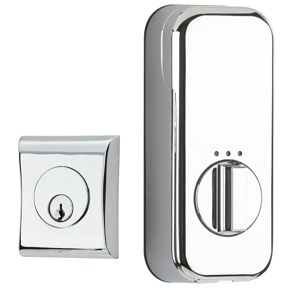 Emtek Neos Single Cylinder Deadbolt with EMPowered Motorized Smart Lock Upgrade