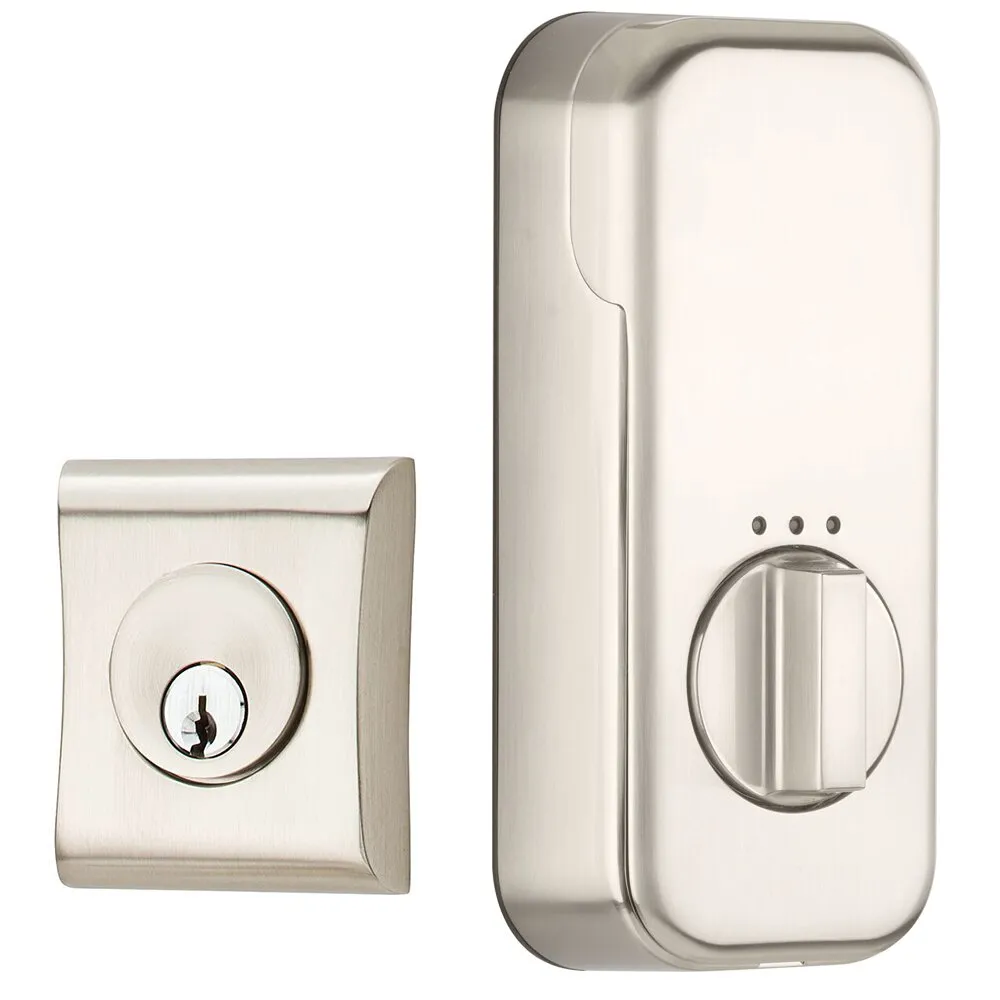 Emtek Neos Single Cylinder Deadbolt with EMPowered Motorized Smart Lock Upgrade