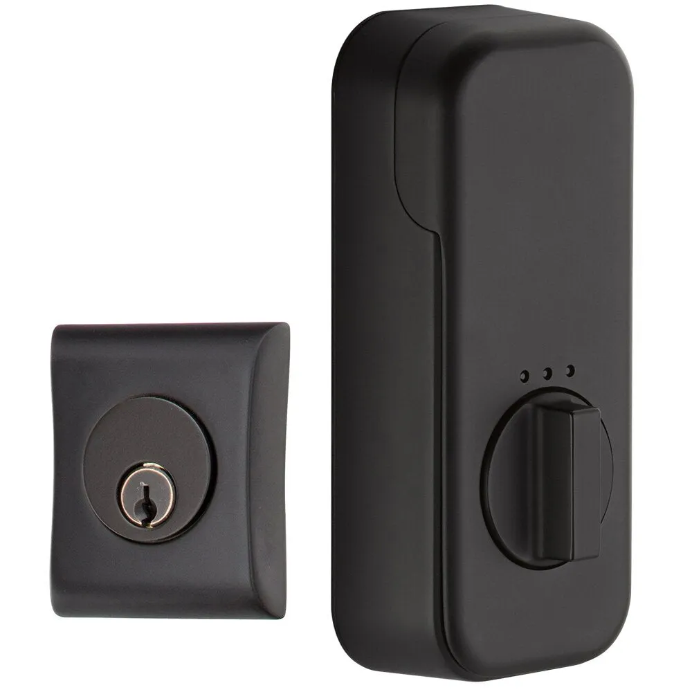 Emtek Neos Single Cylinder Deadbolt with EMPowered Motorized Smart Lock Upgrade