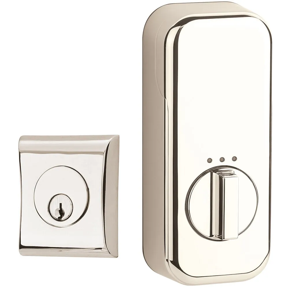 Emtek Neos Single Cylinder Deadbolt with EMPowered Motorized Smart Lock Upgrade