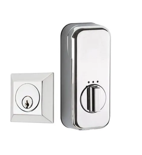 Emtek Quincy Single Cylinder Deadbolt with EMPowered Motorized Smart Lock Upgrade