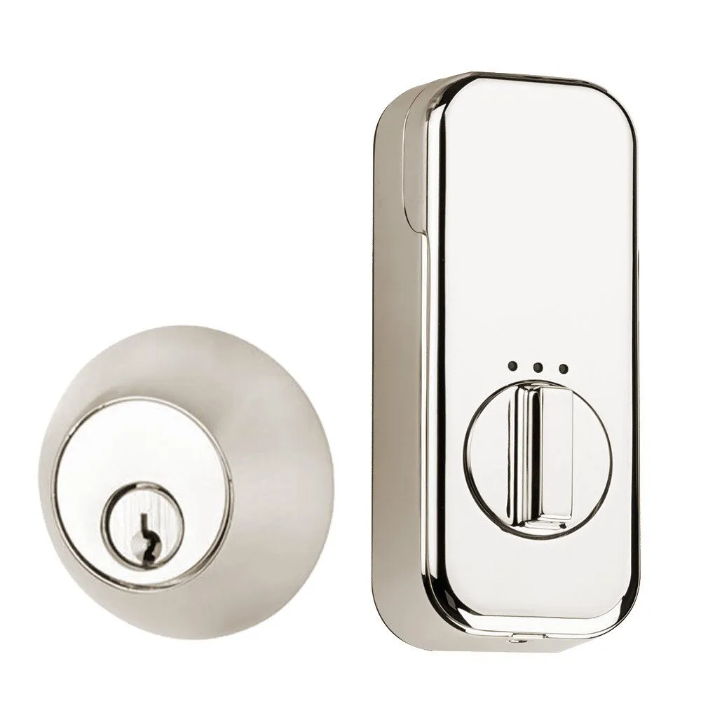 Emtek Regular Single Cylinder Deadbolt with EMPowered Motorized Smart Lock Upgrade