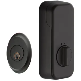 Emtek Saratoga Single Cylinder Deadbolt with EMPowered Motorized Smart Lock Upgrade