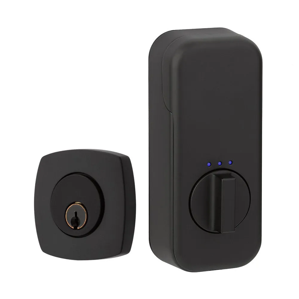 Emtek Urban Modern Single Cylinder Deadbolt with EMPowered Motorized Smart Lock Upgrade