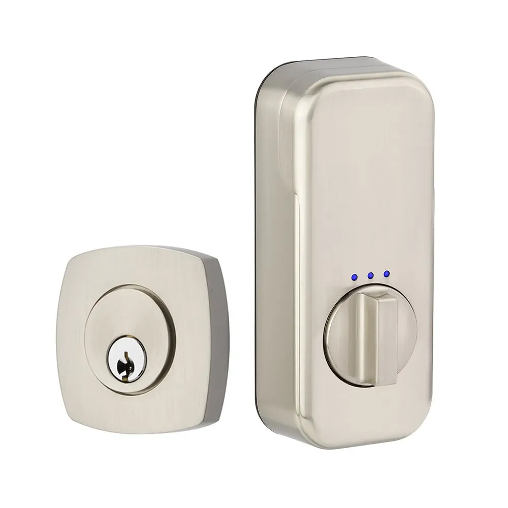 Emtek Urban Modern Single Cylinder Deadbolt with EMPowered Motorized Smart Lock Upgrade