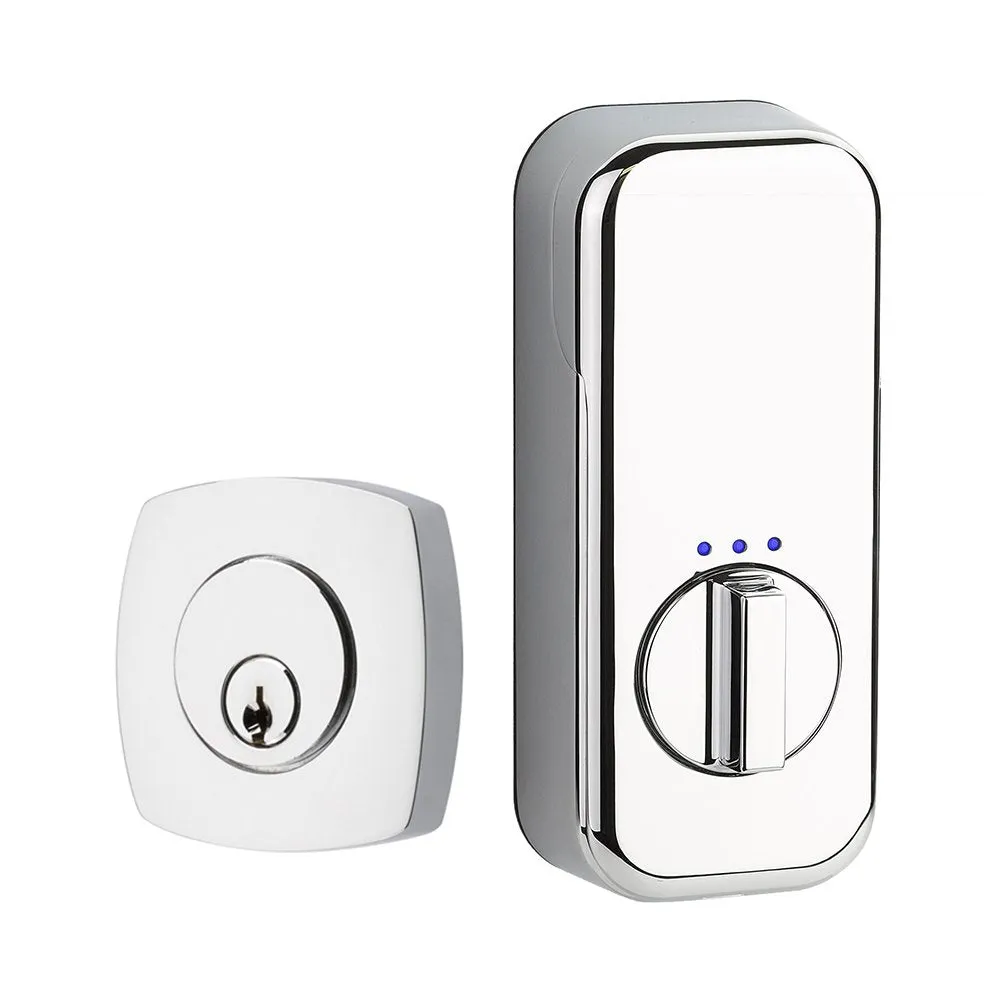 Emtek Urban Modern Single Cylinder Deadbolt with EMPowered Motorized Smart Lock Upgrade