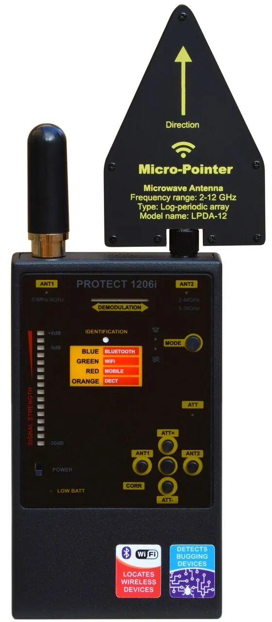 Extended Range RF Detector DD1206