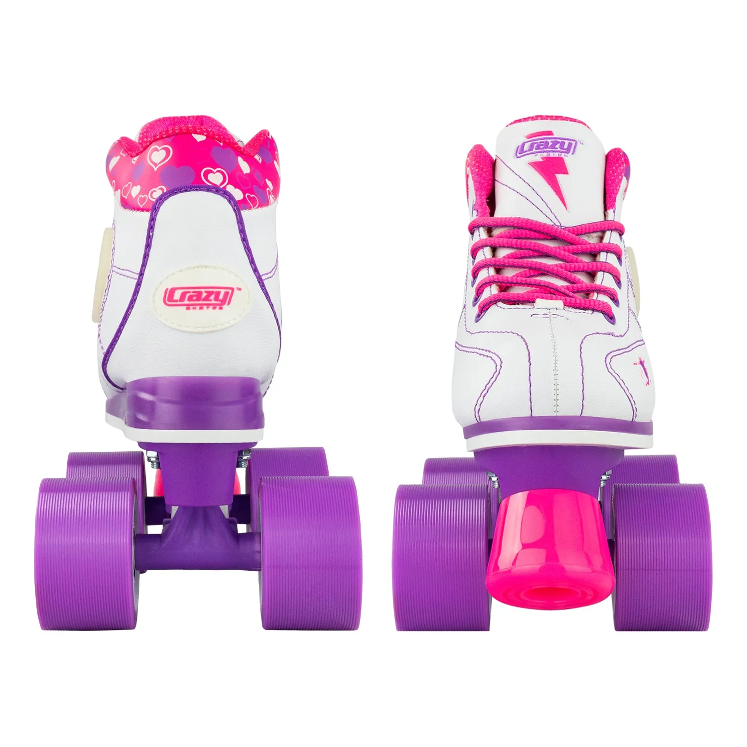 FLASH White - Light Up Roller Skates