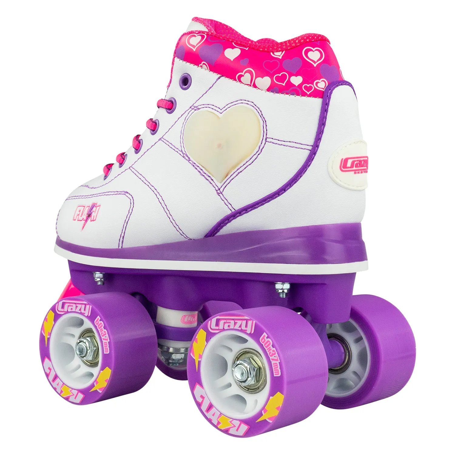 FLASH White - Light Up Roller Skates