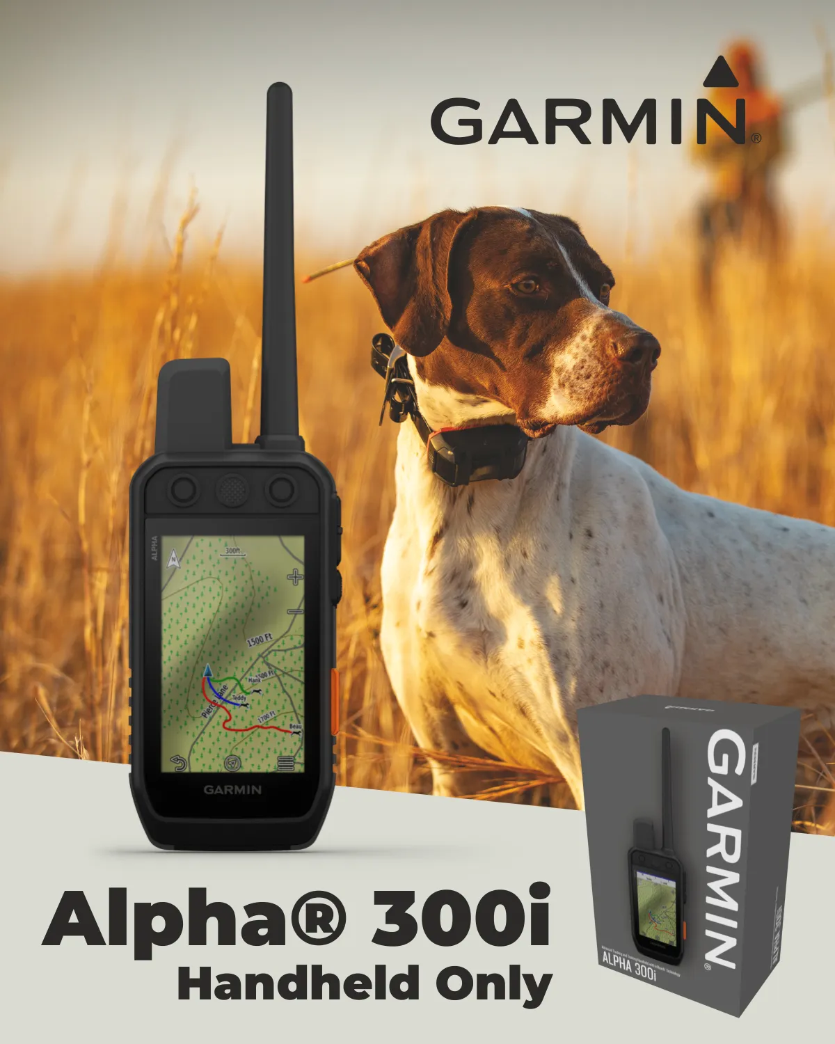 Garmin Alpha 300 / Alpha 300i Advanced Dog Tracking and Training Handheld