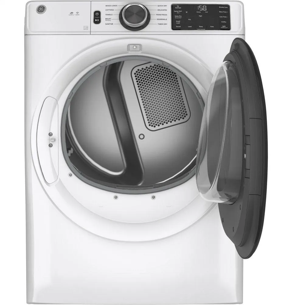 GFV55ESSNWW GE® Long Vent 7.8 cu. ft. Capacity Smart Electric Dryer with Sanitize Cycle