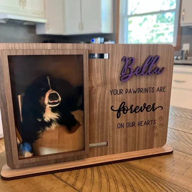 Memorial Pet Collar Frame, Memorial Standing Frame