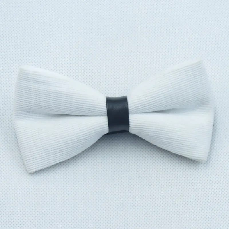 Men's Solid Candy Color Corduroy Bow Tie