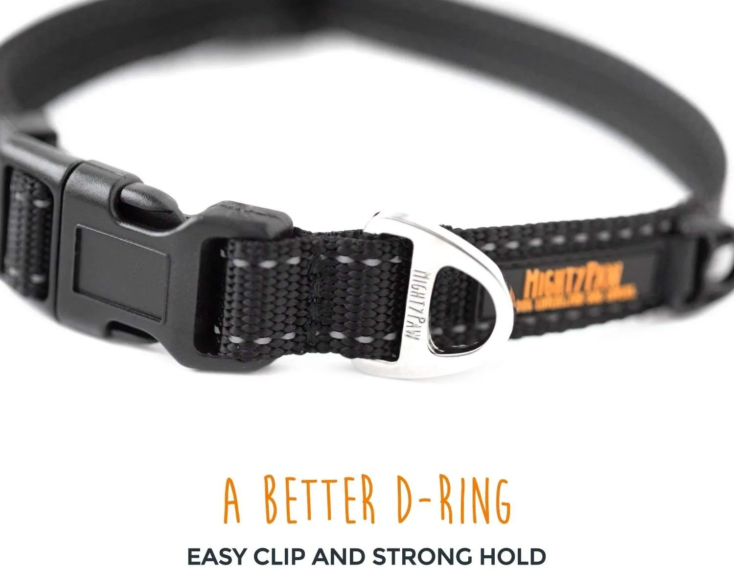 Mighty Paw Reflective Nylon Dog Collar for Safety