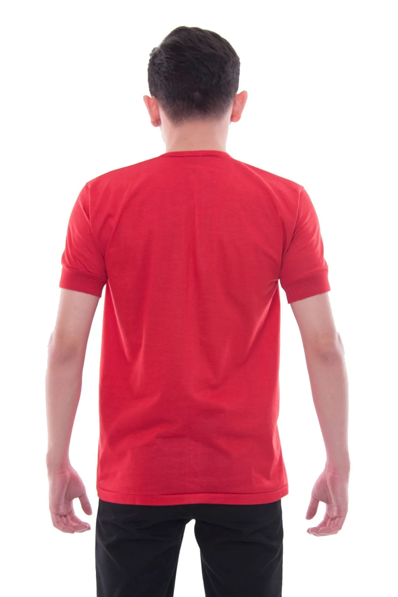 MUS3 - Camisa de Chino - Short-Sleeve - Red