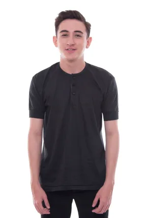 MUS8 - Camisa de Chino - Short-Sleeve - Black