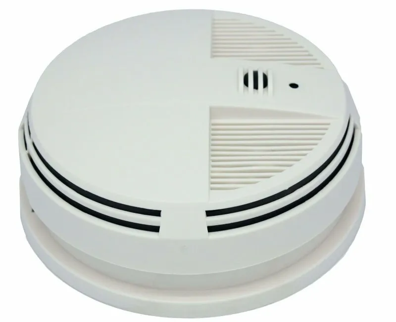 Night Vision [Bottom View] Smoke Detector 4K Hidden Camera DVR [Battery Powered]