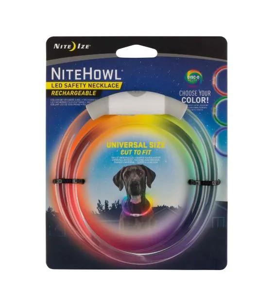 Nite Ize NiteHowl Rechargeable Disc-O Select LED Safety Necklace