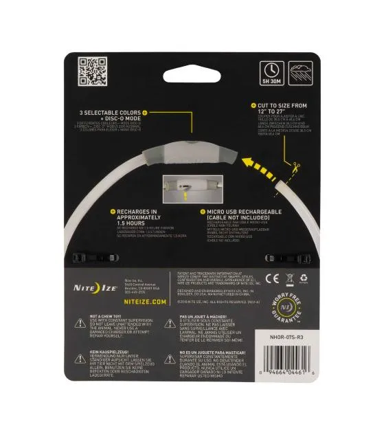 Nite Ize NiteHowl Rechargeable Disc-O Select LED Safety Necklace