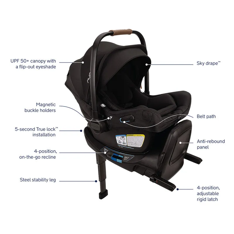 Nuna PIPA Aire RX Infant Car Seat   PIPA RELX Base