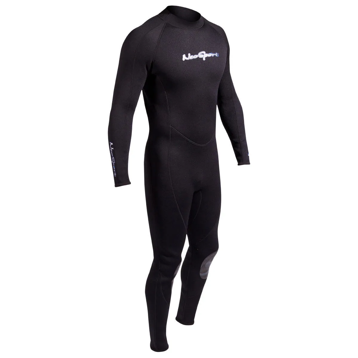 Open Box NeoSport 5mm Men’s Neoprene Backzip Jumpsuits-Black-Medium