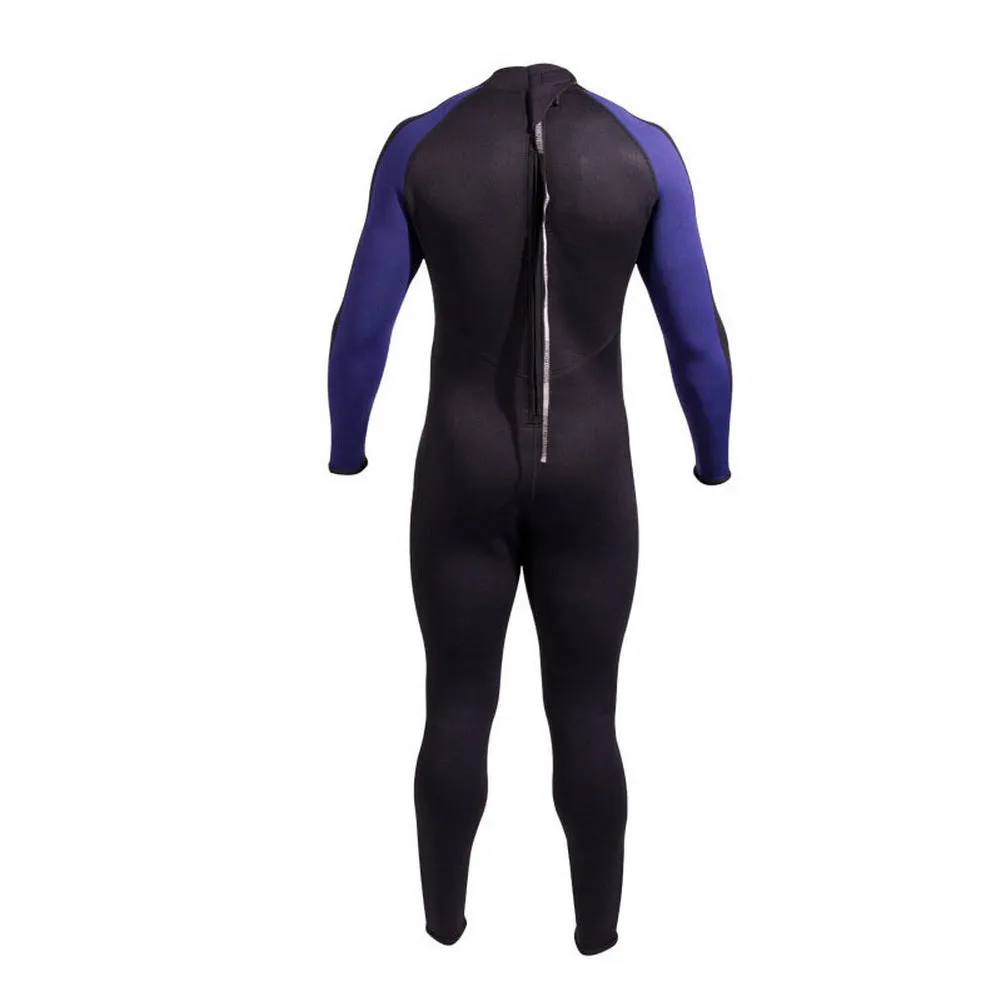 Open Box NeoSport 5mm Men’s Neoprene Backzip Jumpsuits-Black/Blue-Small