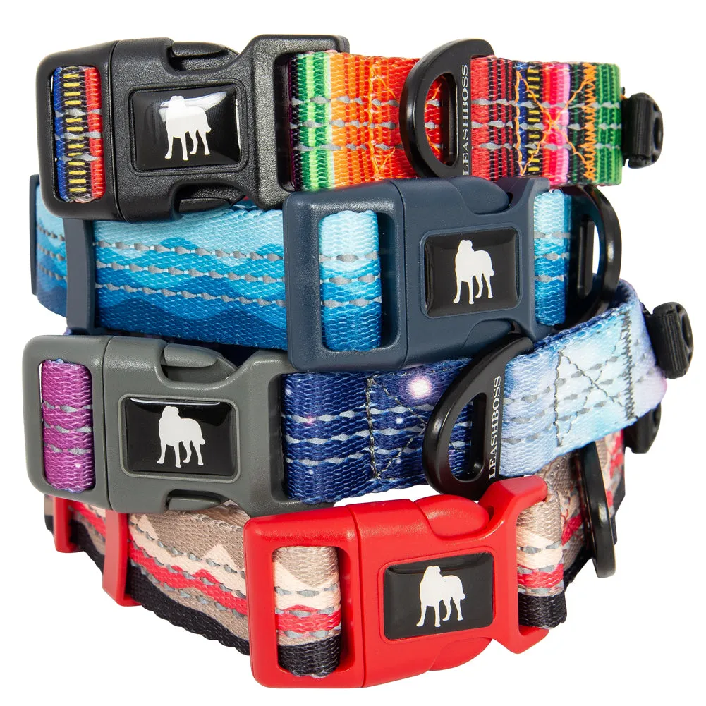 Patterned Reflective Dog Collar - Pattern Collection