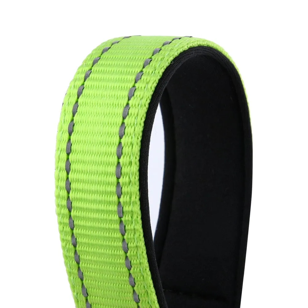 Personalised Printed ID Reflective Deluxe Padded Dog Collar